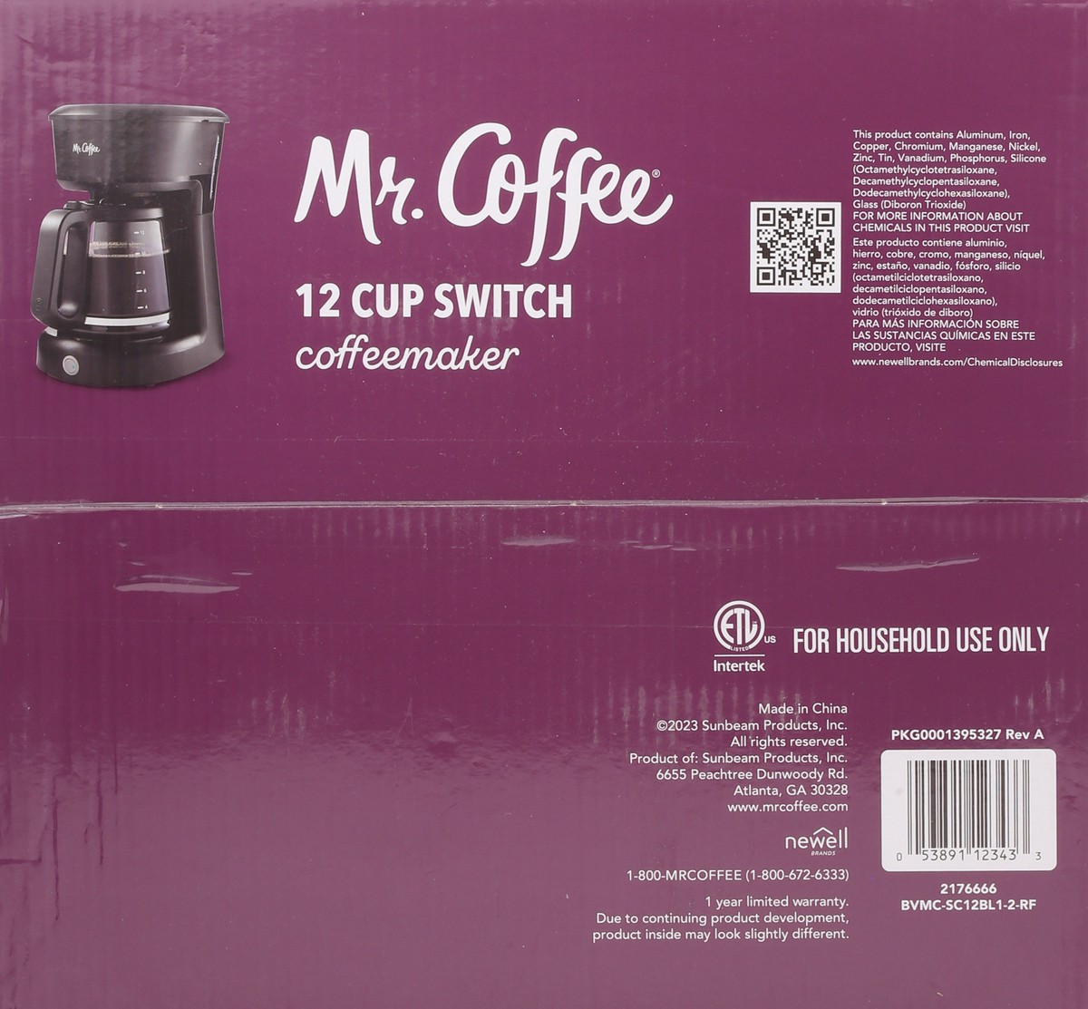 slide 6 of 12, Mr. Coffee 12 Cup Switch Coffeemaker 1 Each, 1 ct
