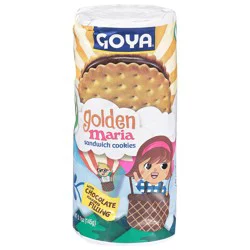 Goya Golden Maria Sandwich Cookies with Chocolate Flavored Filling 5.1 oz