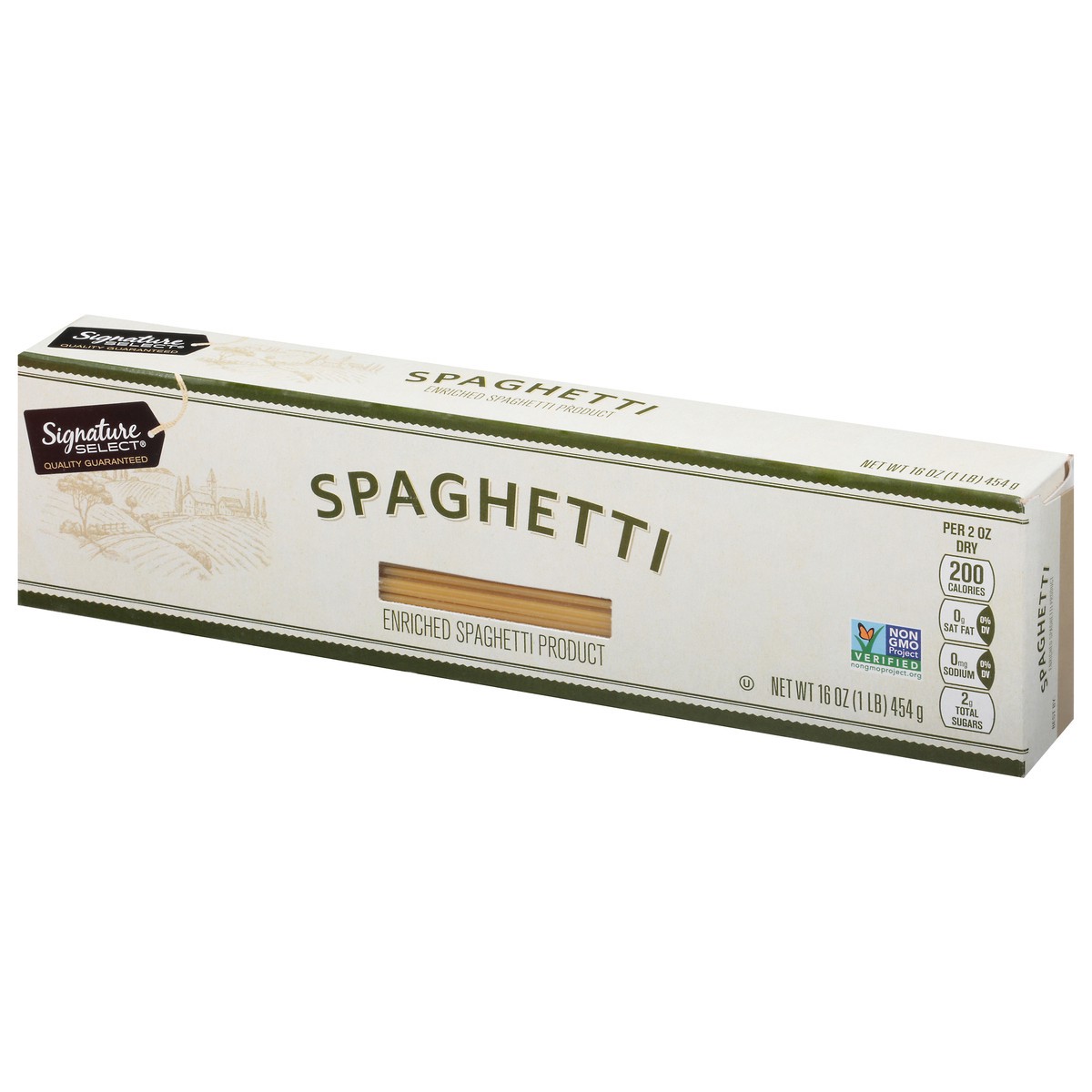 slide 3 of 9, Signature Select Spaghetti 16 oz, 16 oz