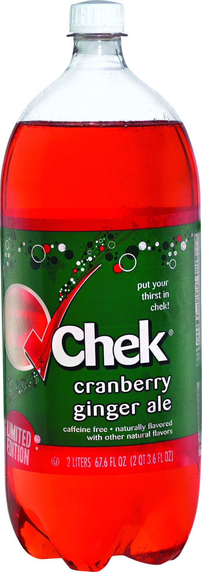 slide 1 of 1, Chek Cranberry Gingerale - 2 liter, 2 liter