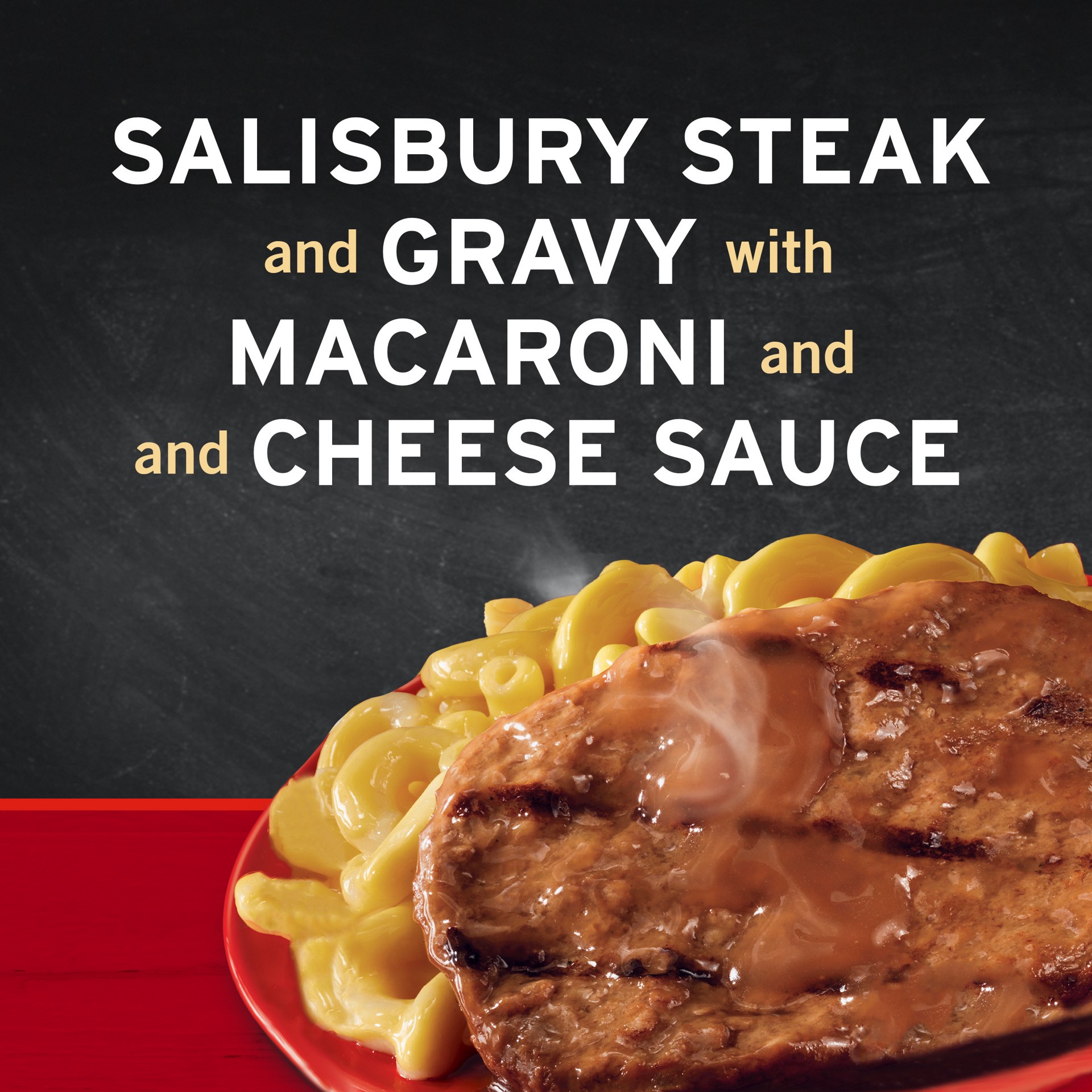 slide 5 of 5, Banquet Basic Salisbury Steak with Mac and Cheese Frozen Single Serve Meal, 8 Ounce, 8 oz
