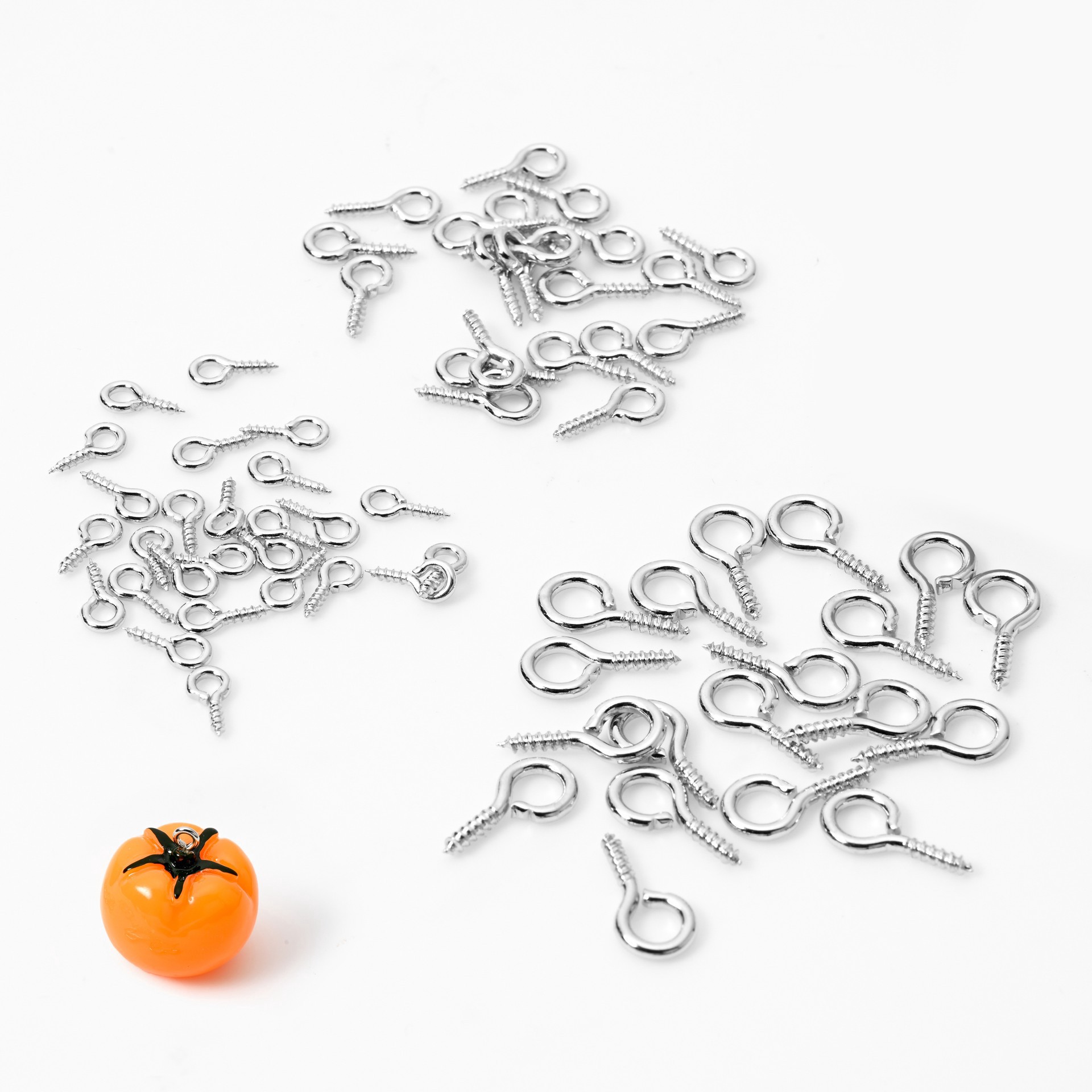 slide 3 of 3, Rhodium Screw Eye Pins, 300ct. By Bead Landing, 300 ct