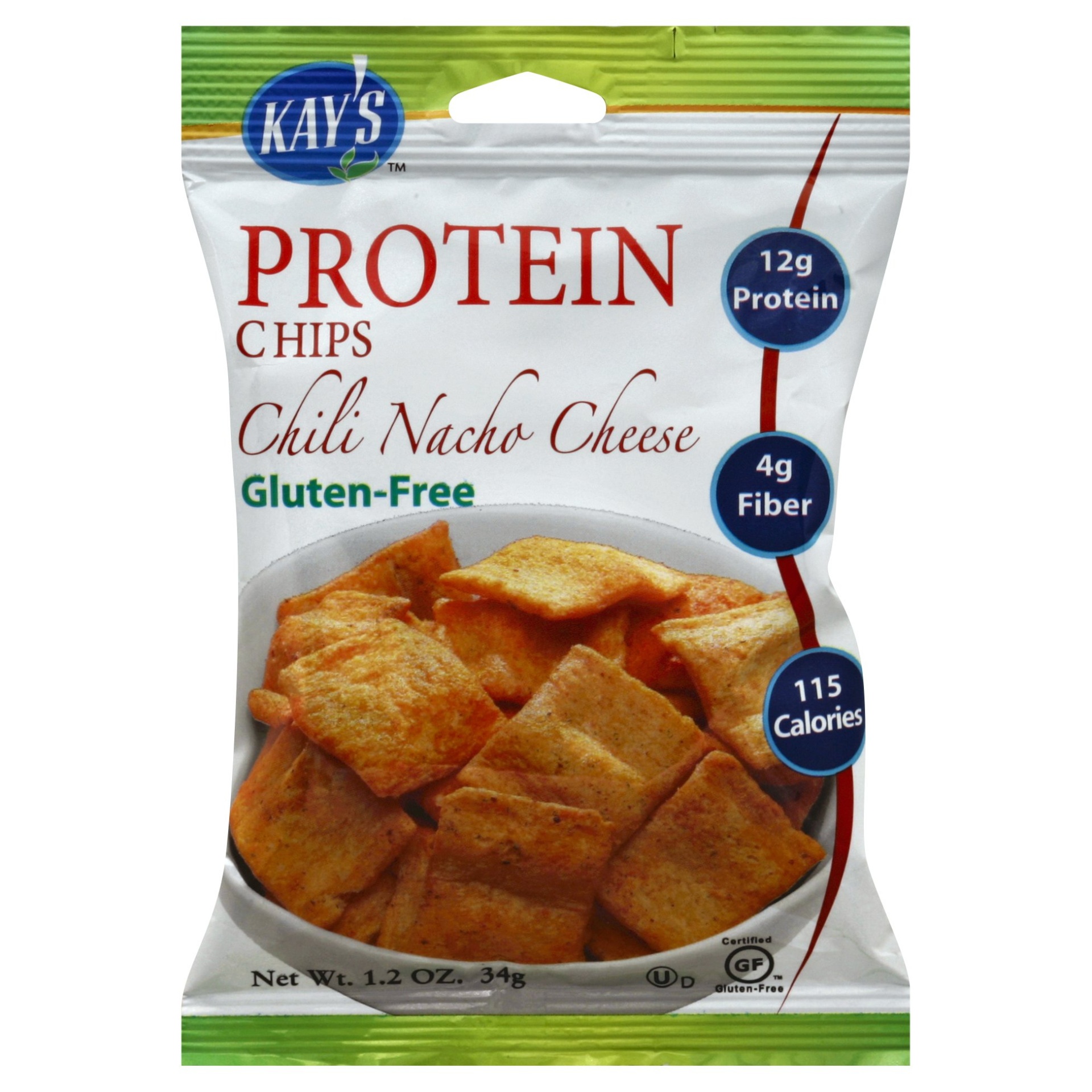 slide 1 of 1, Kay's Naturals Better Balance Chili Nacho Cheese Protein Chips, 1.5 oz