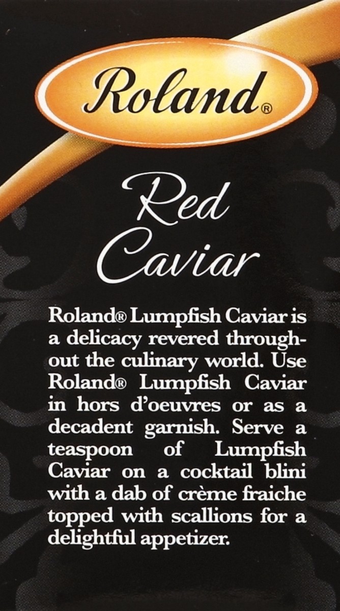 slide 4 of 4, Roland Whole Grain Lumpfish Red Caviar, 2 oz