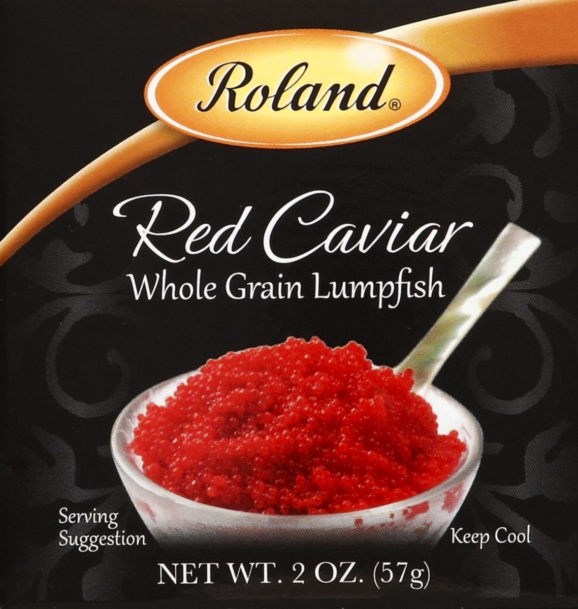 slide 2 of 4, Roland Whole Grain Lumpfish Red Caviar, 2 oz