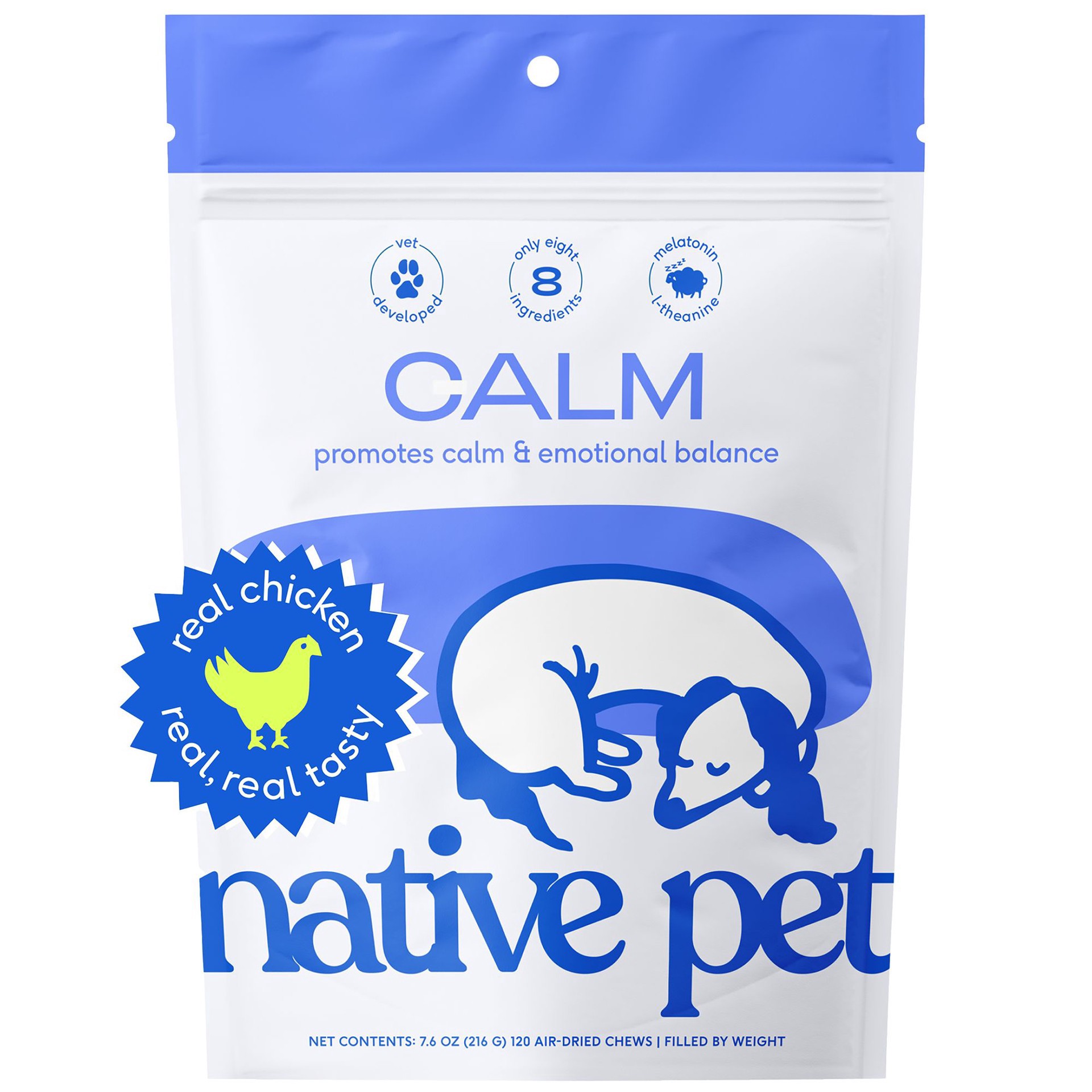 slide 1 of 1, Native Pet Calm Chews for Dogs, 1 ct