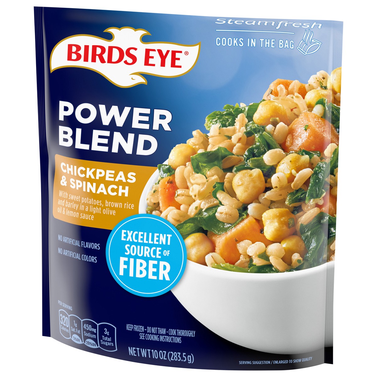 slide 6 of 9, Birds Eye Chickpeas & Spinach Power Blend 10 oz, 10 oz