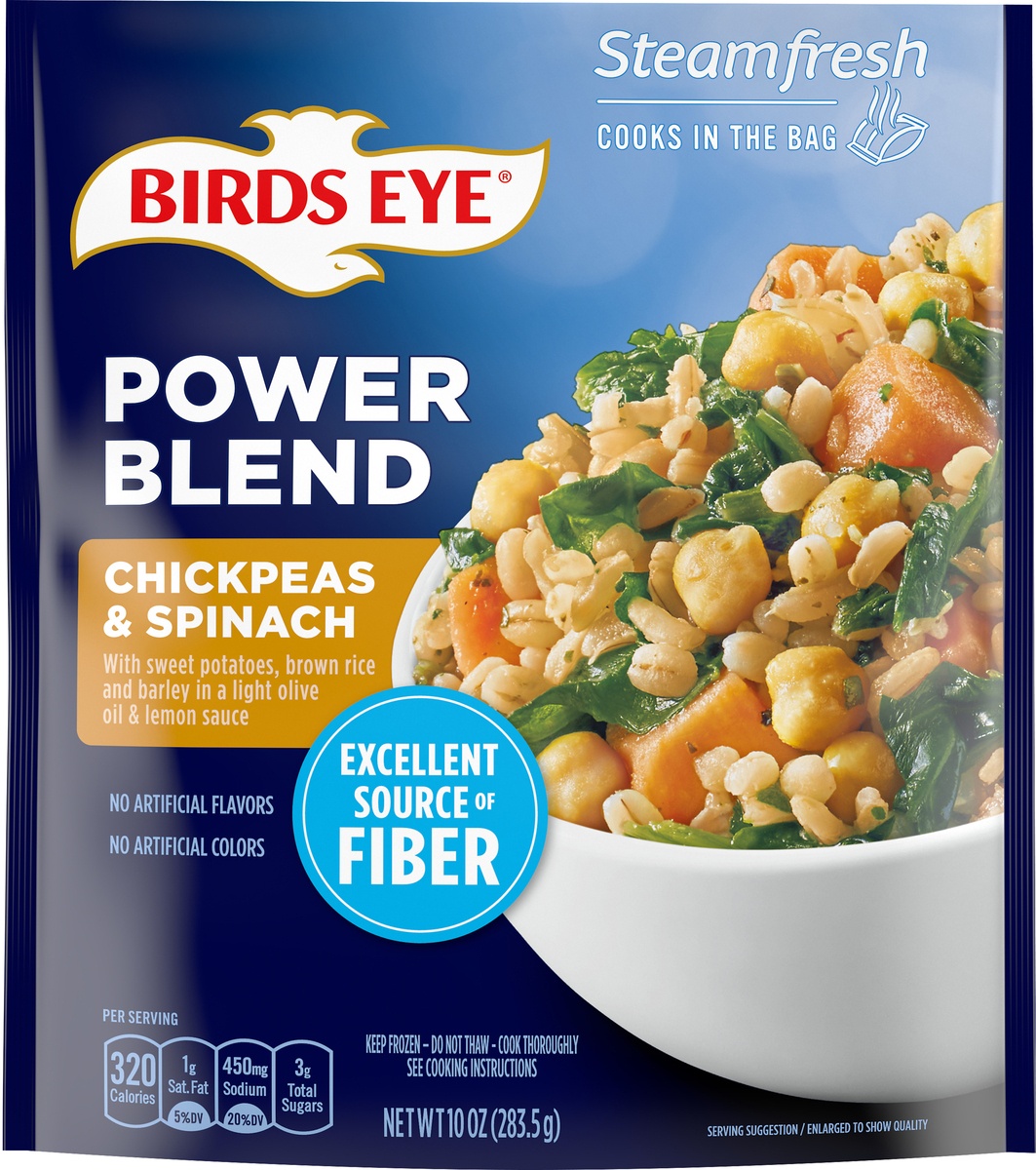 slide 9 of 10, Birds Eye Steamfresh Superfood Blends Chickpeas & Spinach, 10 oz