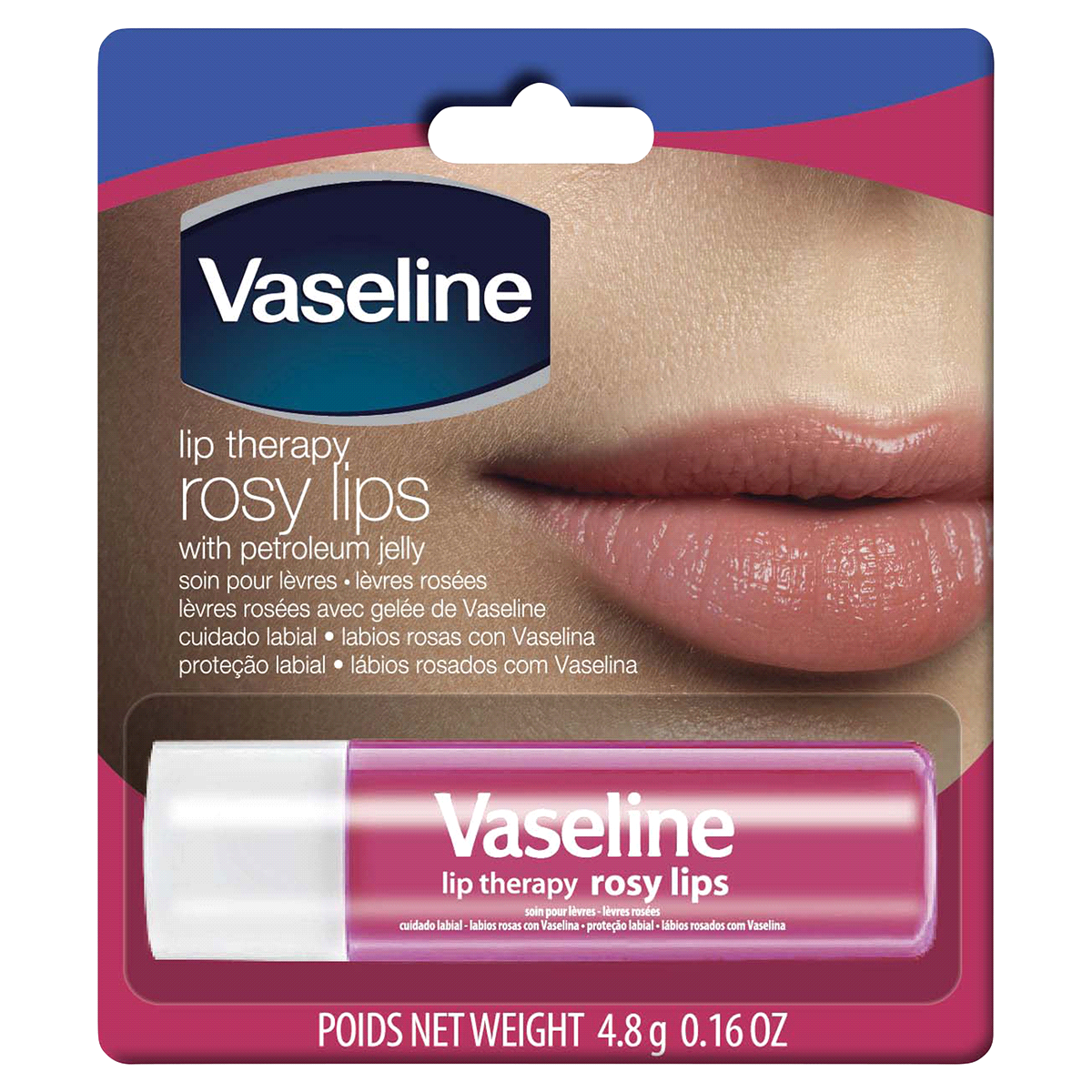 slide 1 of 3, Vaseline Lip Therapy Rosy Lips with Petroleum Jelly, 16 oz