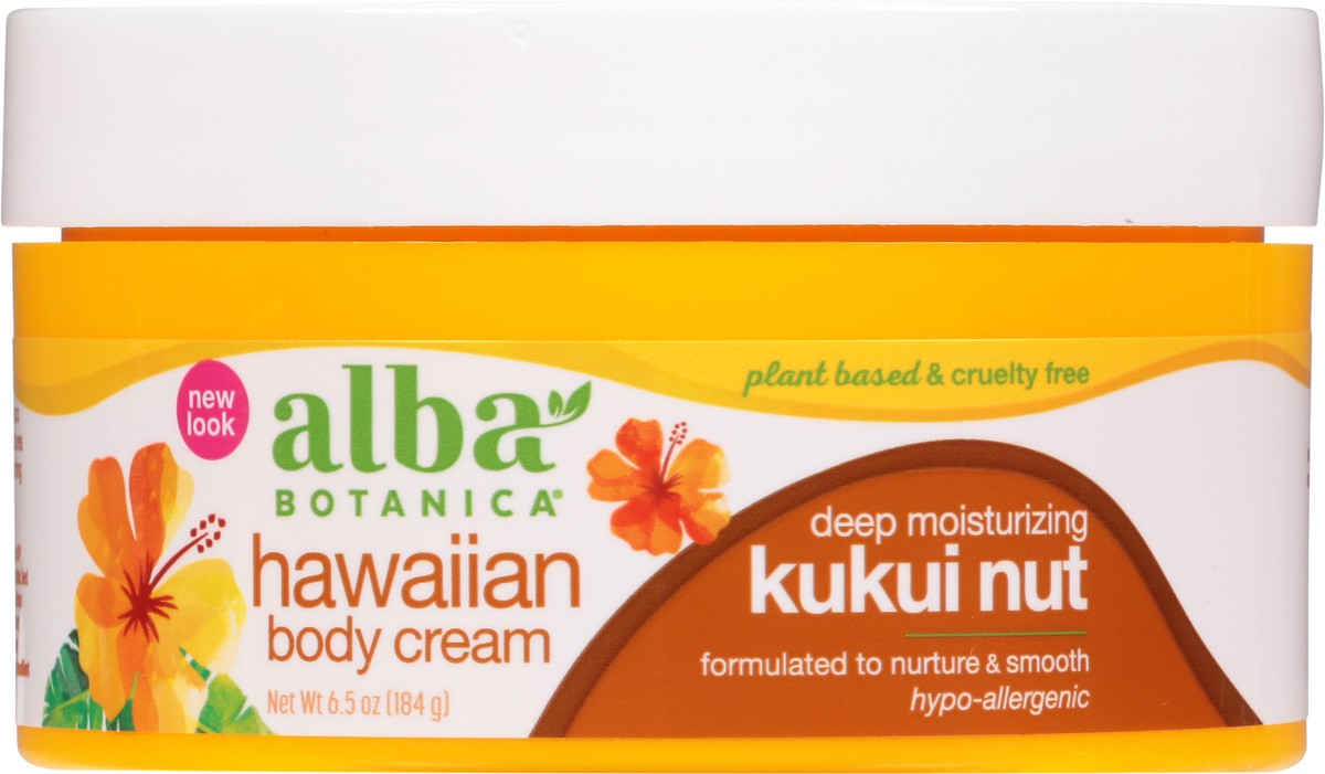 slide 3 of 8, Alba Botanica Deep Moisturizing Kukui Nut Hawaiian Body Cream, 6.5 oz