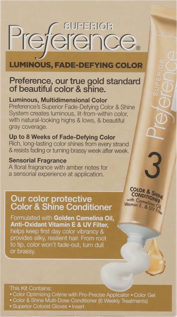 slide 2 of 9, L'Oréal Superior Preference Dark Ash Blonde 7A Permanent Hair Color 1 ea, 1 ct