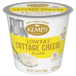 Kemps Plain 1% Lowfat Cottage Cheese 5.64 oz