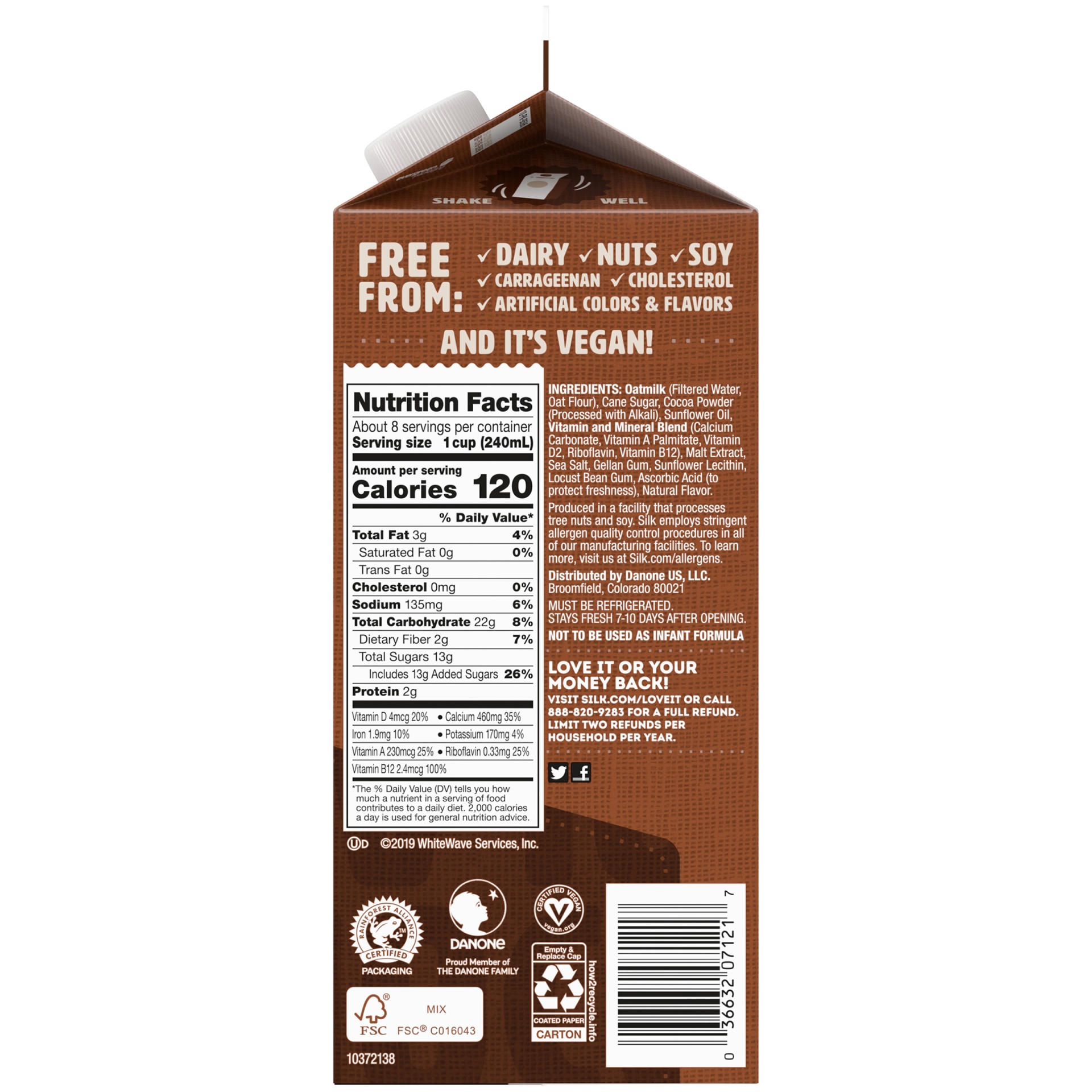 Silk Oat Yeah! Chocolate Oat Milk 1/2 Gal | Shipt