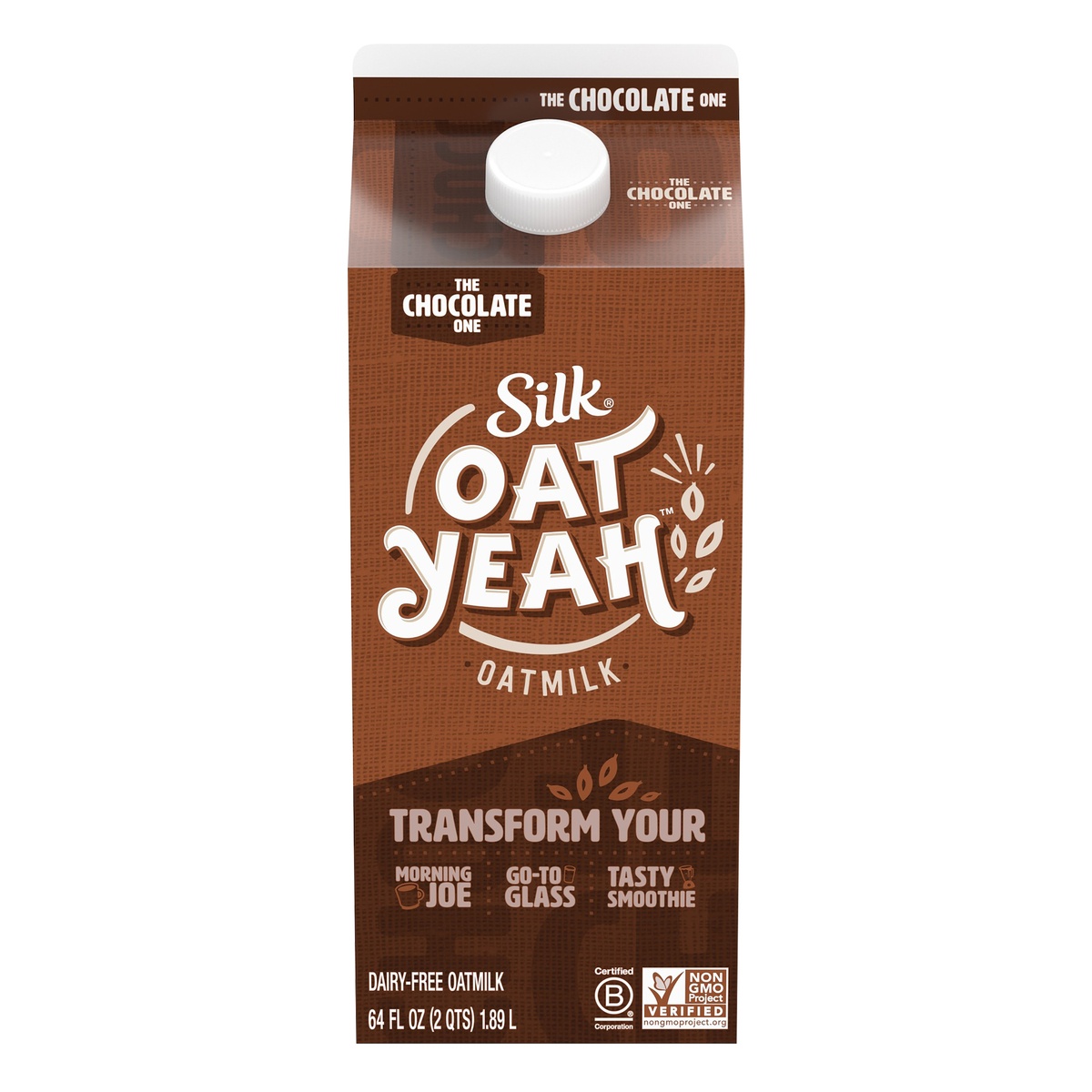 slide 1 of 9, Silk Oat Yeah! Chocolate Oat Milk, 1/2 gal