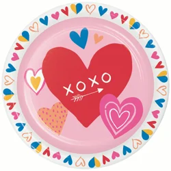 Creative Converting Lovestruck Dinner Plate, 8ct.