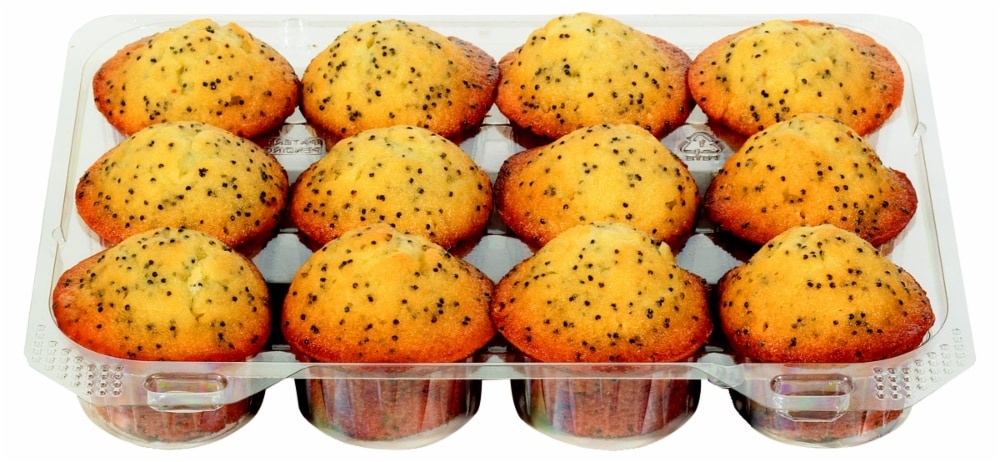 slide 1 of 1, Bakery Fresh Mini Almond Poppy Muffins, 10.5 oz