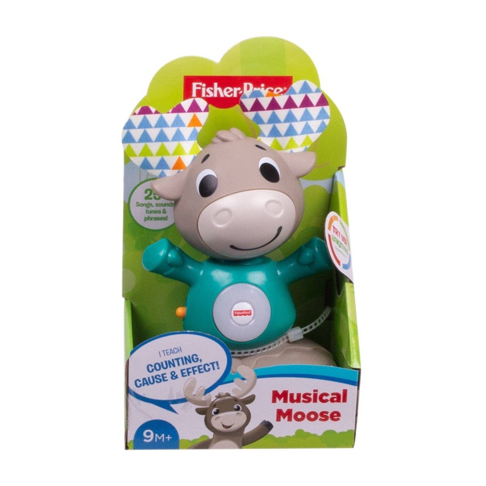 slide 3 of 10, Fisher-Price Linkimals Musical Moose, 1 ct