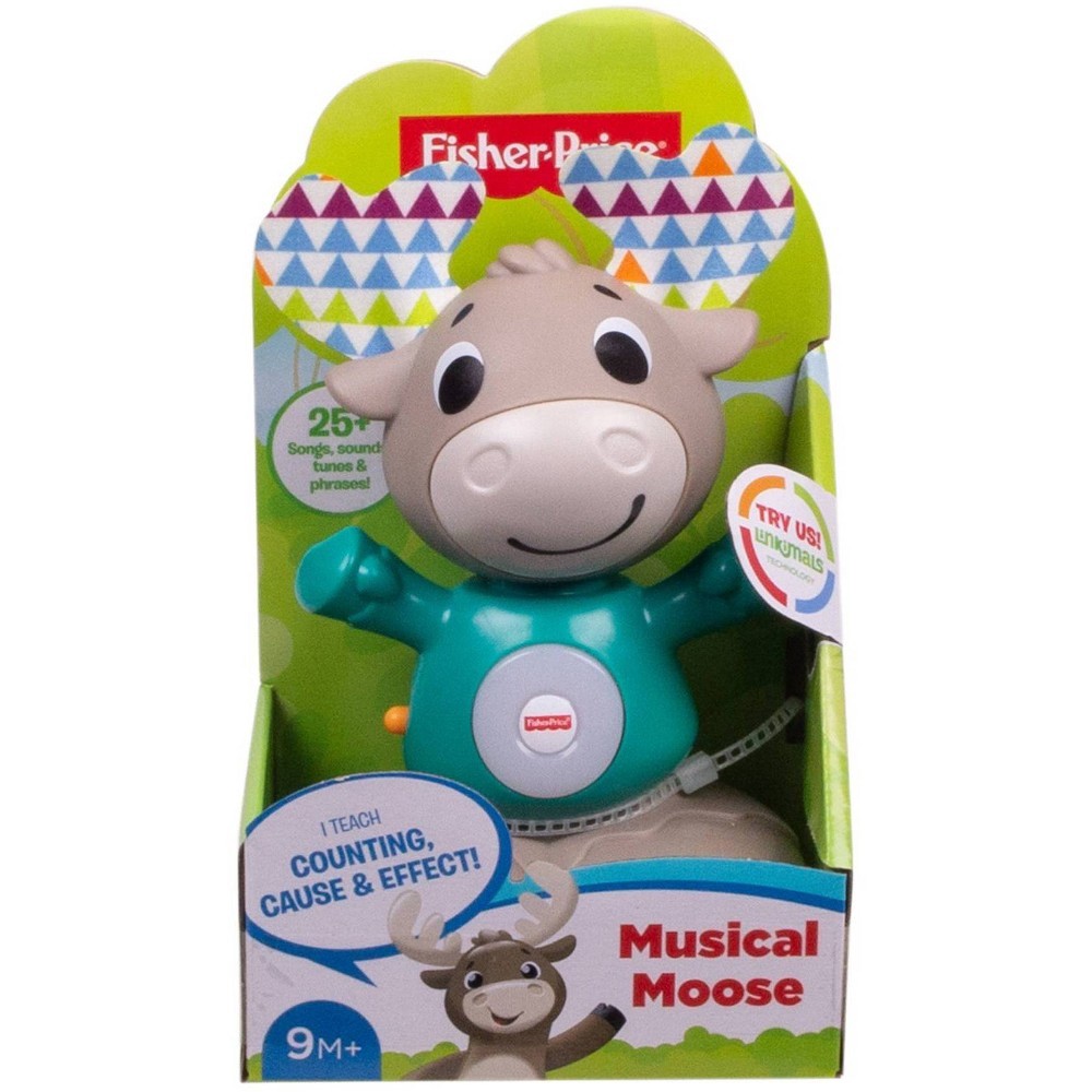 slide 7 of 10, Fisher-Price Linkimals Musical Moose, 1 ct