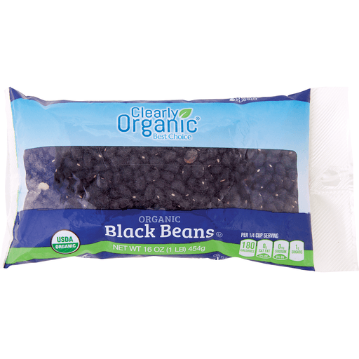 slide 1 of 1, Clearly Organic Organic Black Beans Dry, 16 oz