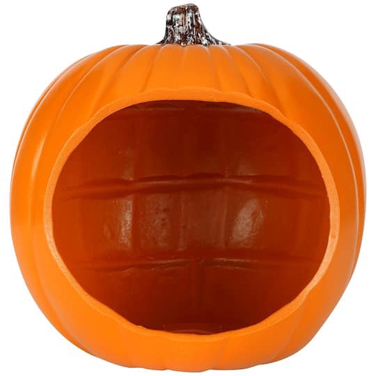 slide 1 of 3, 9" Orange Diorama Pumpkin By Ashland, 9 in