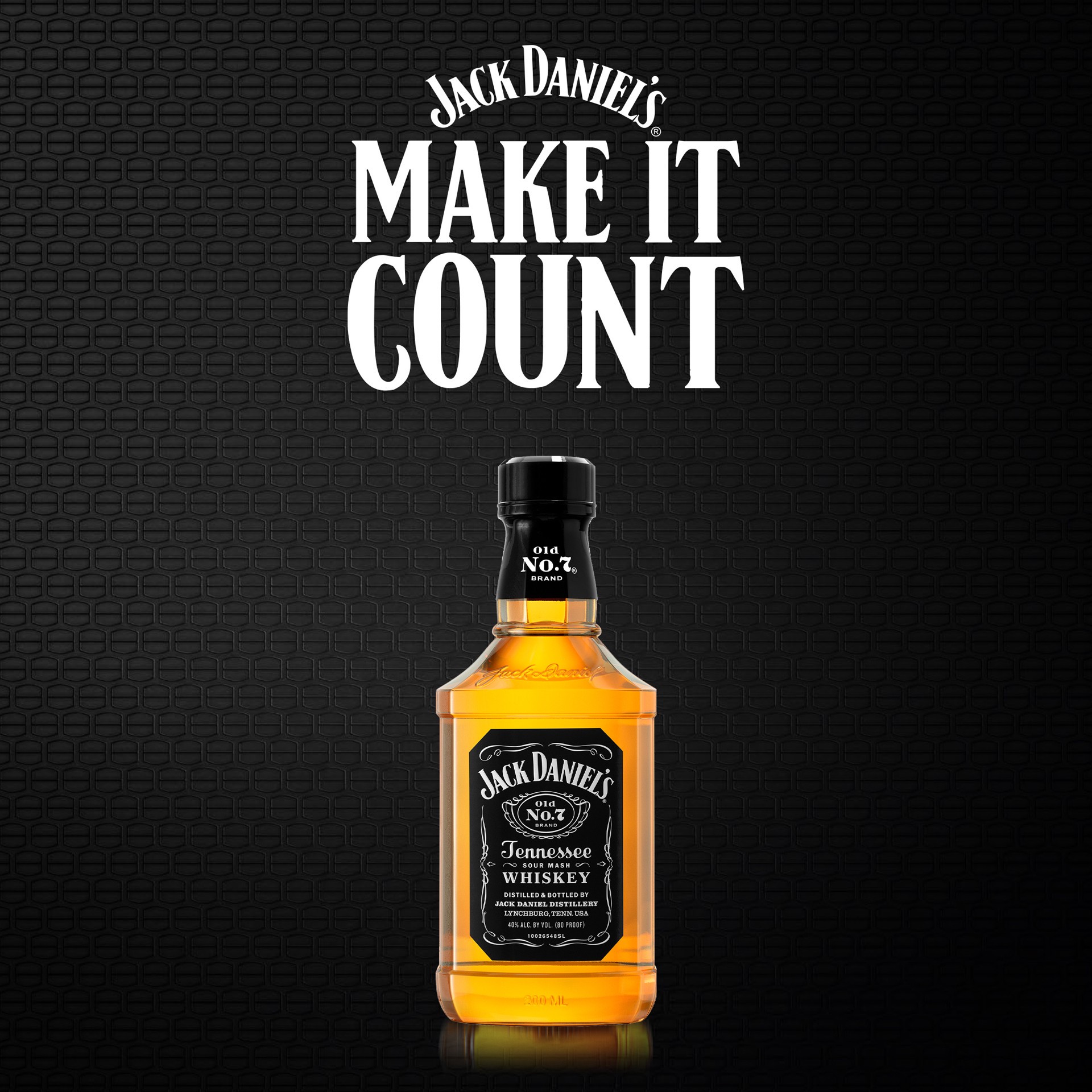 slide 7 of 8, Jack Daniel's Old No. 7 Tennessee Whiskey, 200 mL Bottle, 80 Proof, 200 ml