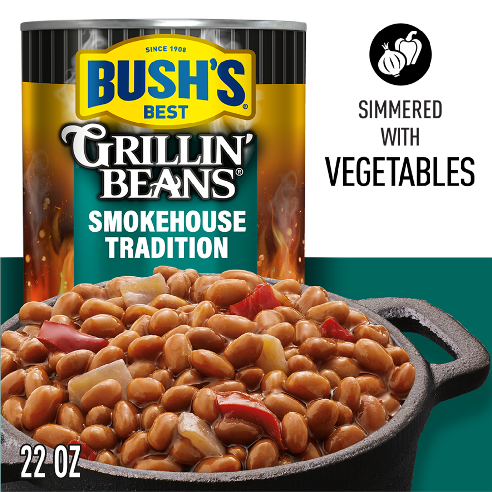 slide 2 of 5, Bush's Best Bush's Smokehouse Tradition Grillin' Beans 22 oz, 22 oz