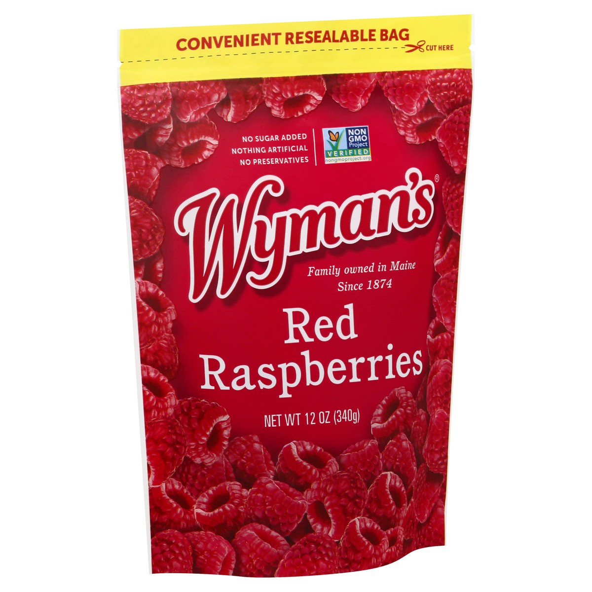 slide 11 of 12, Wyman's Red Raspberries 12 oz, 12 oz