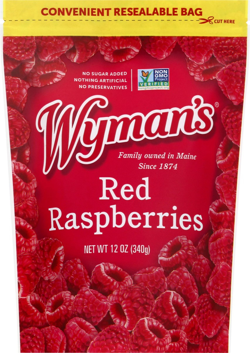 slide 1 of 12, Wyman's Red Raspberries 12 oz, 12 oz