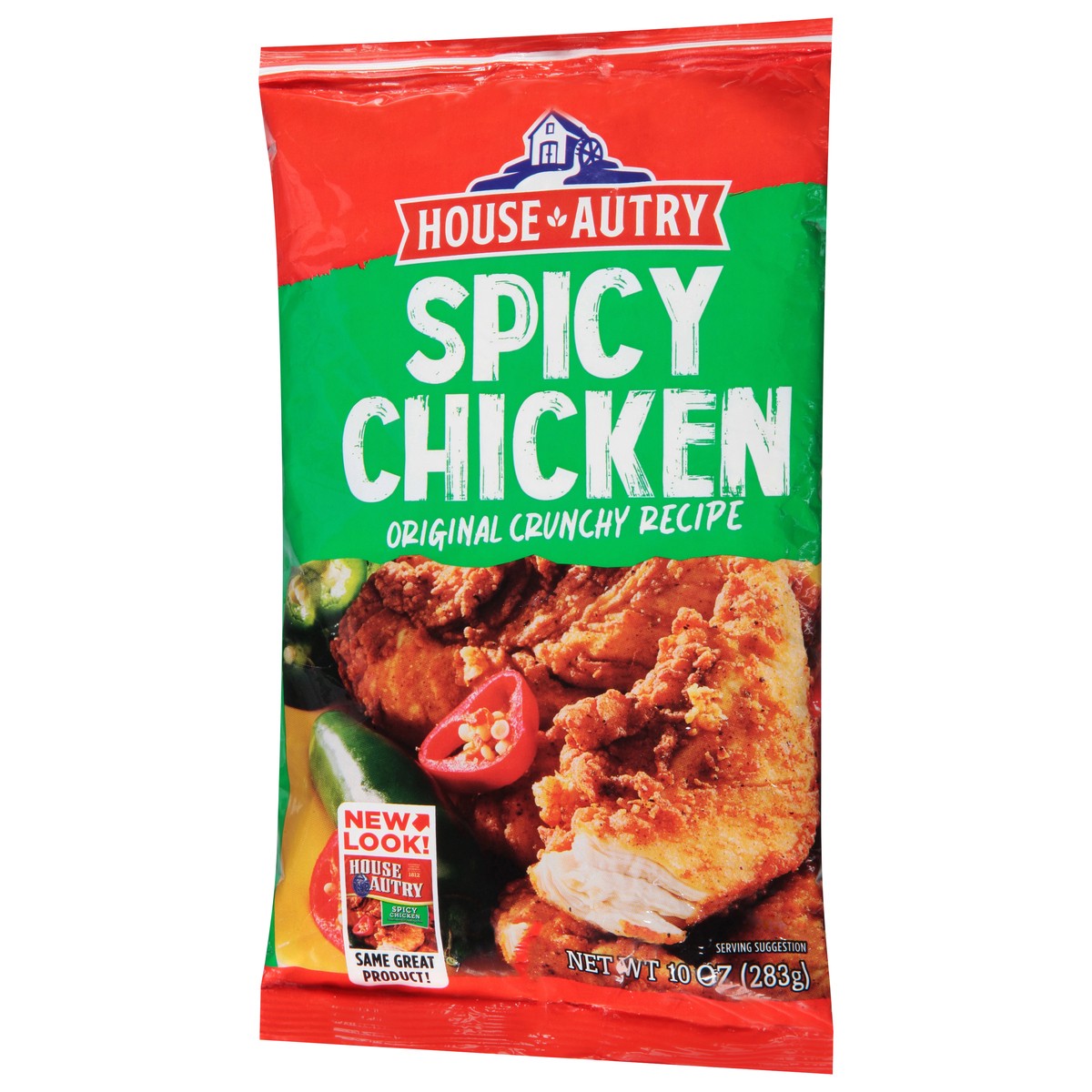 slide 3 of 12, House-Autry Original Crunchy Recipe Spicy Chicken 10 oz, 10 oz