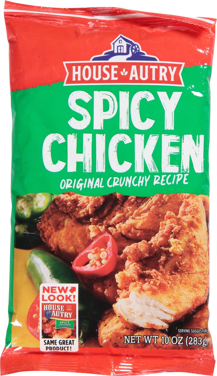 slide 10 of 12, House-Autry Original Crunchy Recipe Spicy Chicken 10 oz, 10 oz