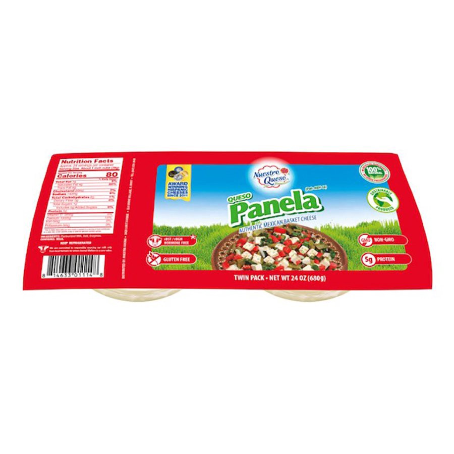slide 1 of 1, Nuestro Cocina Queso Panela Twin Pack, 24 oz