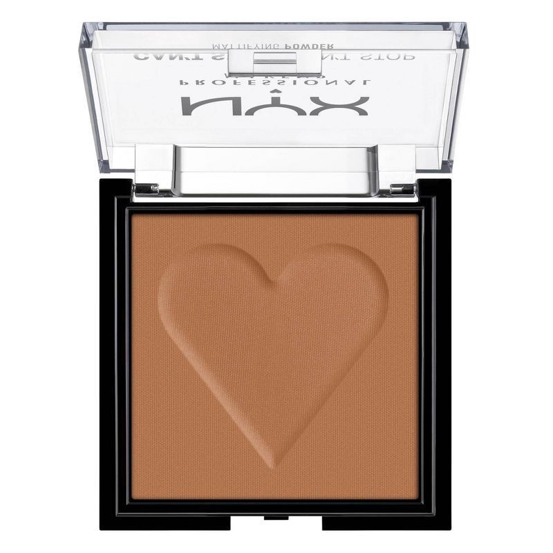 slide 2 of 5, NYX Professional Makeup Can't Stop Won't Stop Mattifying Pressed Powder, 0.21 oz