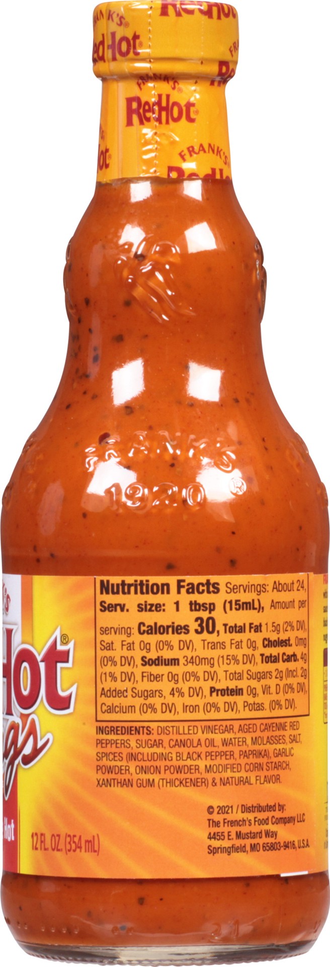 slide 7 of 10, Frank's RedHot Nashville Hot Wings Sauce, 12.0 fl oz, 12 fl oz