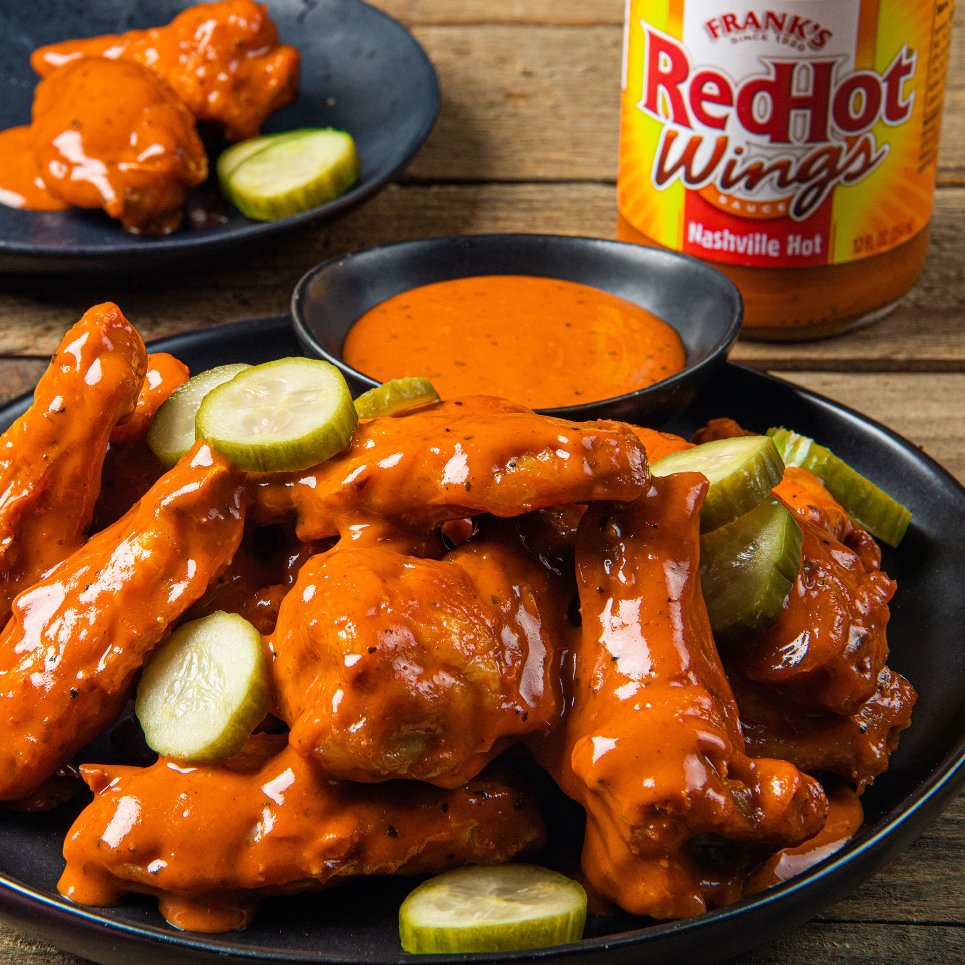 slide 3 of 10, Frank's RedHot Nashville Hot Wings Sauce, 12.0 fl oz, 12 fl oz