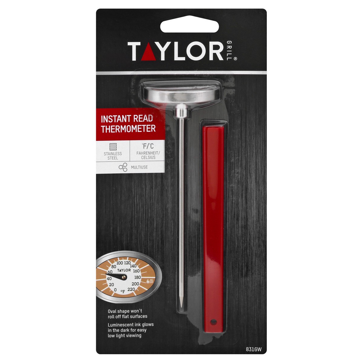 slide 8 of 11, Taylor Stainless Steel Instant Read Thermometer 1 ea, 1 ea
