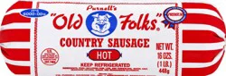 Purnell's "Old Folks" Hot Country Sausage Roll, 16 oz