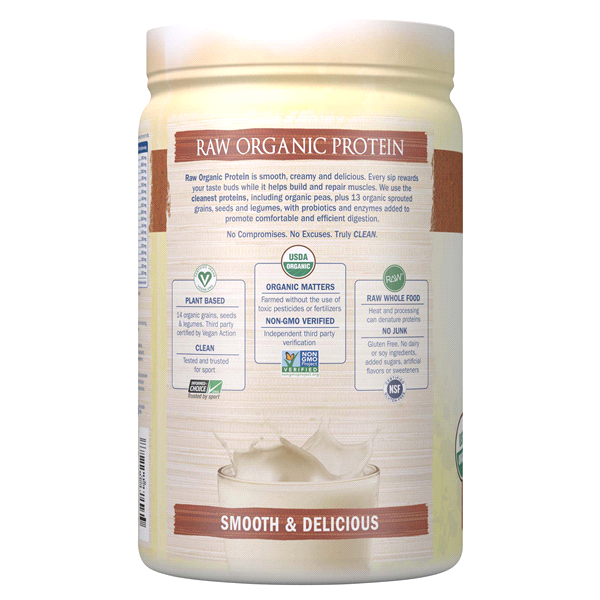 slide 4 of 5, Garden of Life Raw Organic Vanilla Chai Plant-based Protein, 20.45 oz