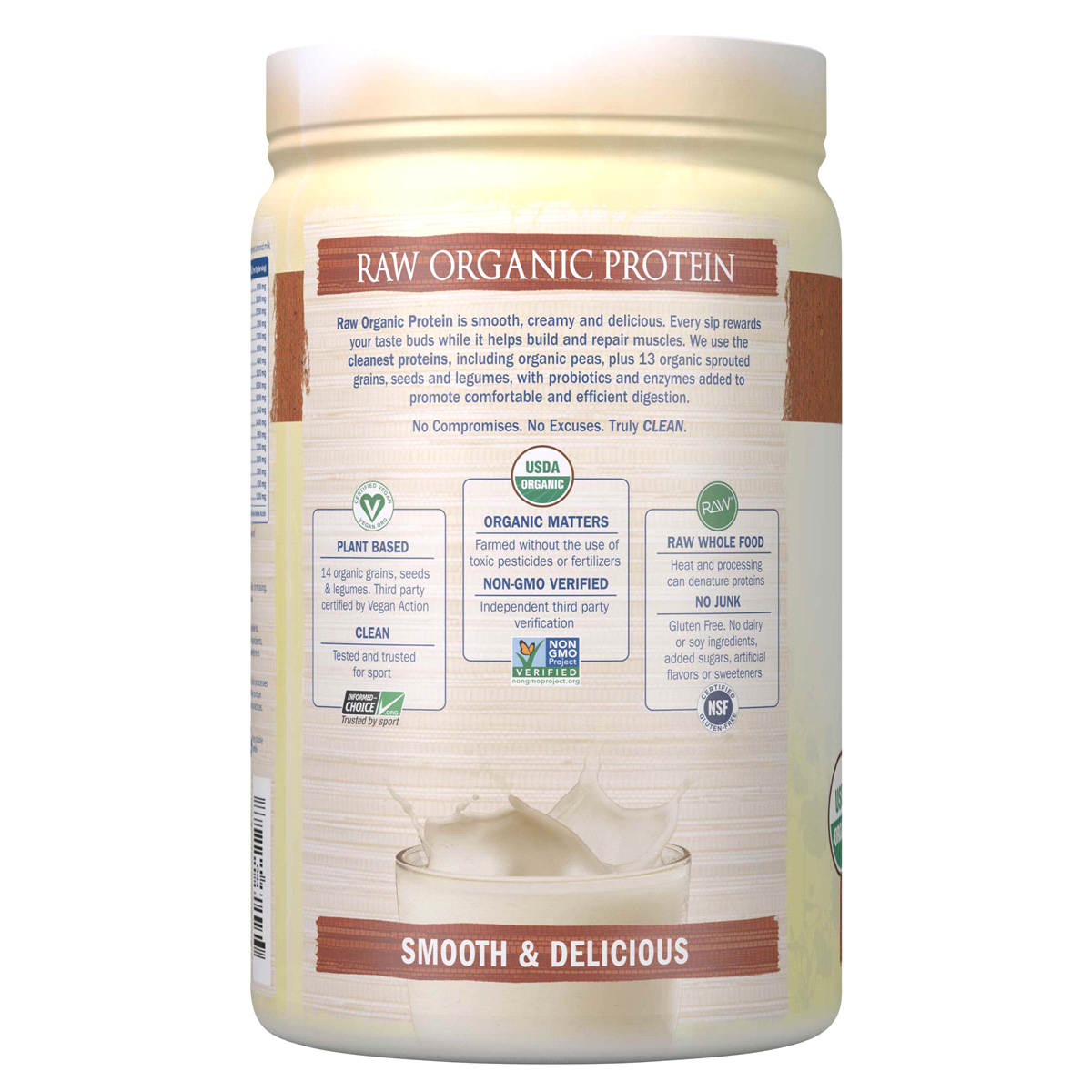 slide 5 of 5, Garden of Life Raw Organic Vanilla Chai Plant-based Protein, 20.45 oz