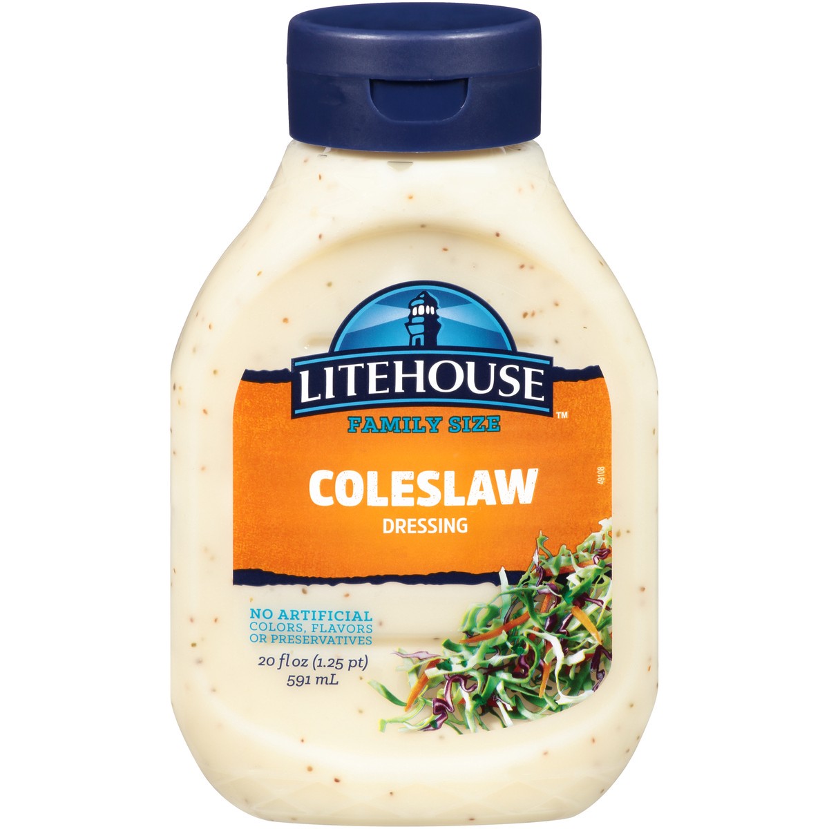 slide 1 of 14, Litehouse Family Size Coleslaw Dressing 20 fl. oz. Bottle, 20 fl oz