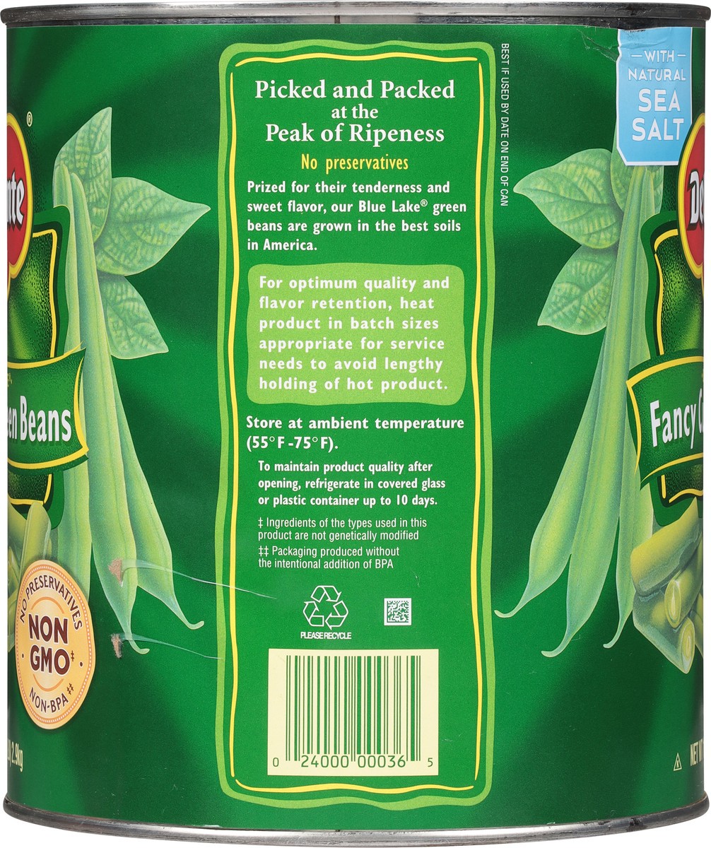 slide 2 of 9, Del Monte Blue Lake Fancy Cut Green Beans, 101 oz