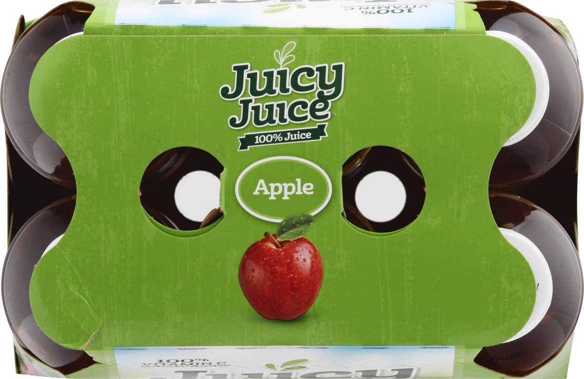 slide 5 of 9, Juicy Juice 100% Juice, Apple, 6 Count, 10 FL OZ Bottles, 10 oz