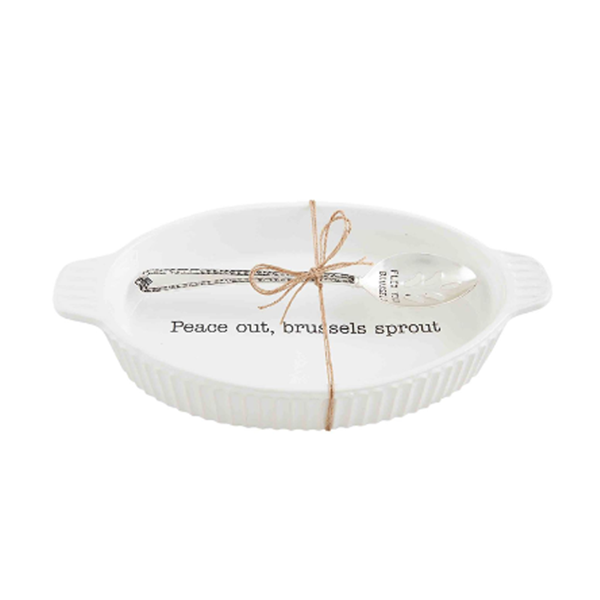 slide 1 of 1, Mud Pie Brussels Sprouts Serving Set, 1 ct