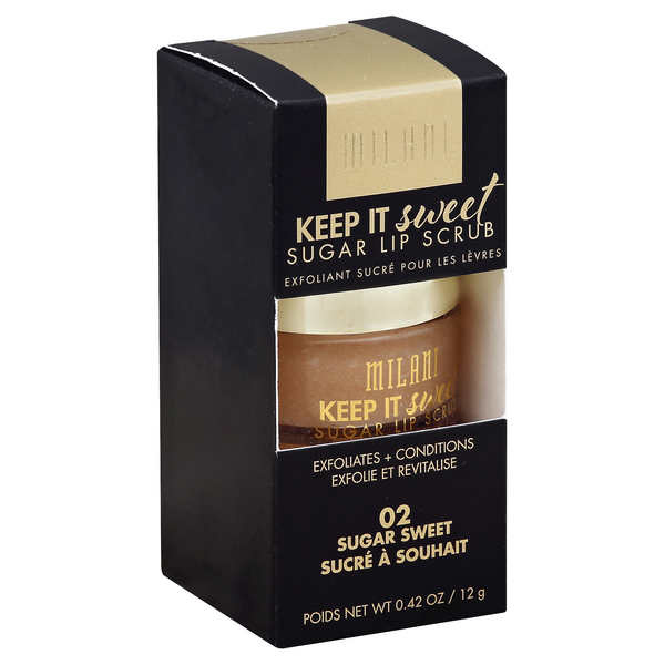 slide 1 of 1, Milani KEEP IT SWEET Sugar Lip Scrub, 0.49 oz