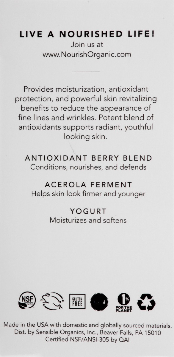 slide 2 of 12, Nourish Organic Face Cream 1.7 oz, 1.7 oz