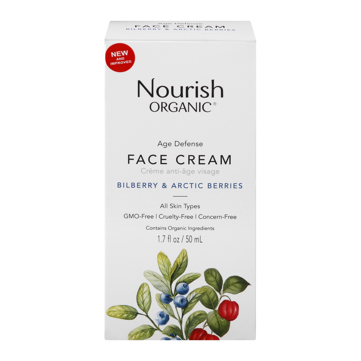 slide 1 of 12, Nourish Organic Face Cream 1.7 oz, 1.7 oz