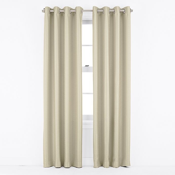 slide 1 of 1, J. Queen New York Birch Grommet Window Curtain Panel - Natural, 84 in