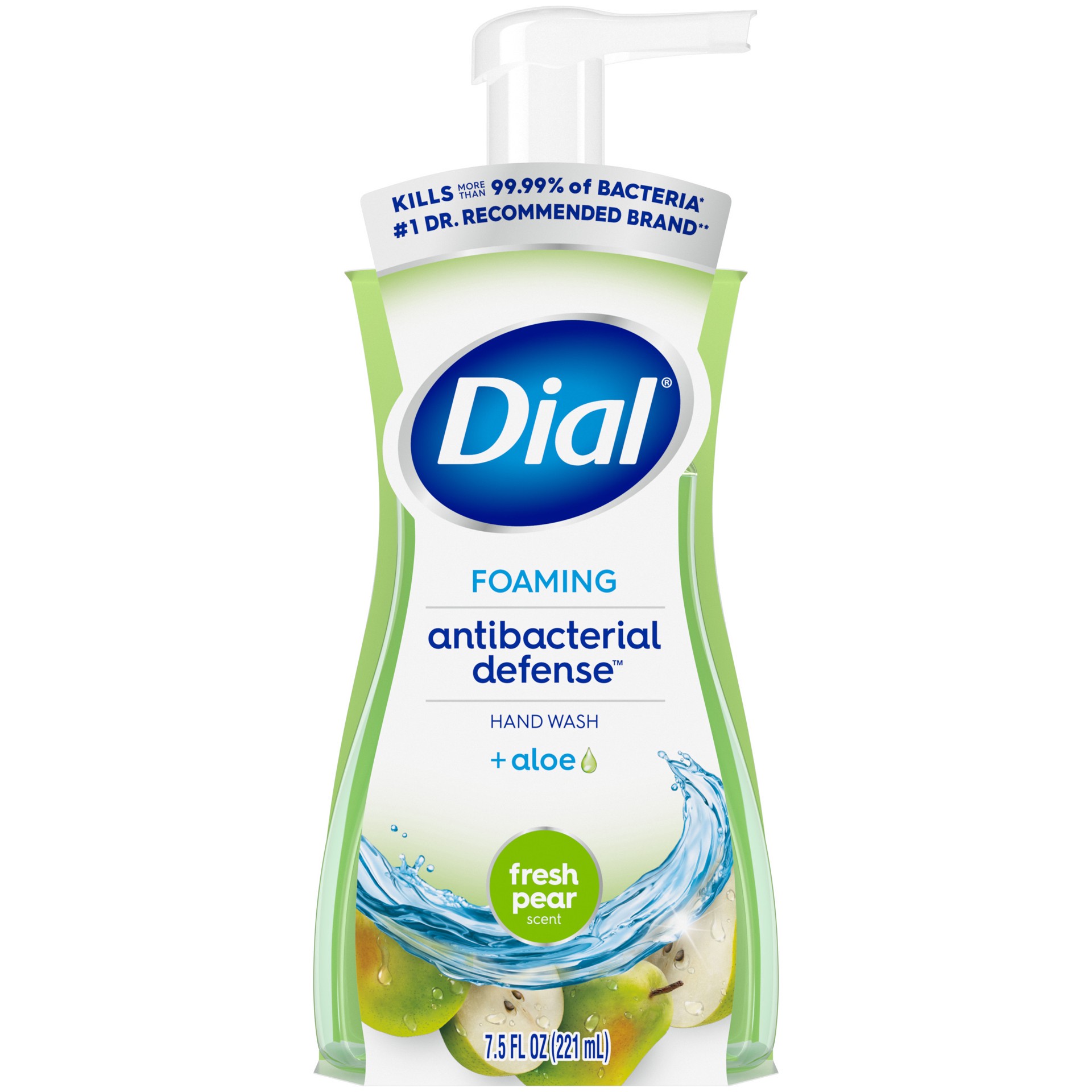 slide 1 of 12, Dial Antibacterial Foaming Hand Wash, Fresh Pear, 7.5 fl oz, 7.5 oz