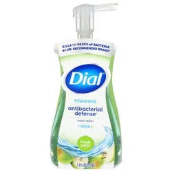 Dial Foaming Antibacterial Defense Fresh Pear Scent Hand Wash + Aloe 7.5 fl oz