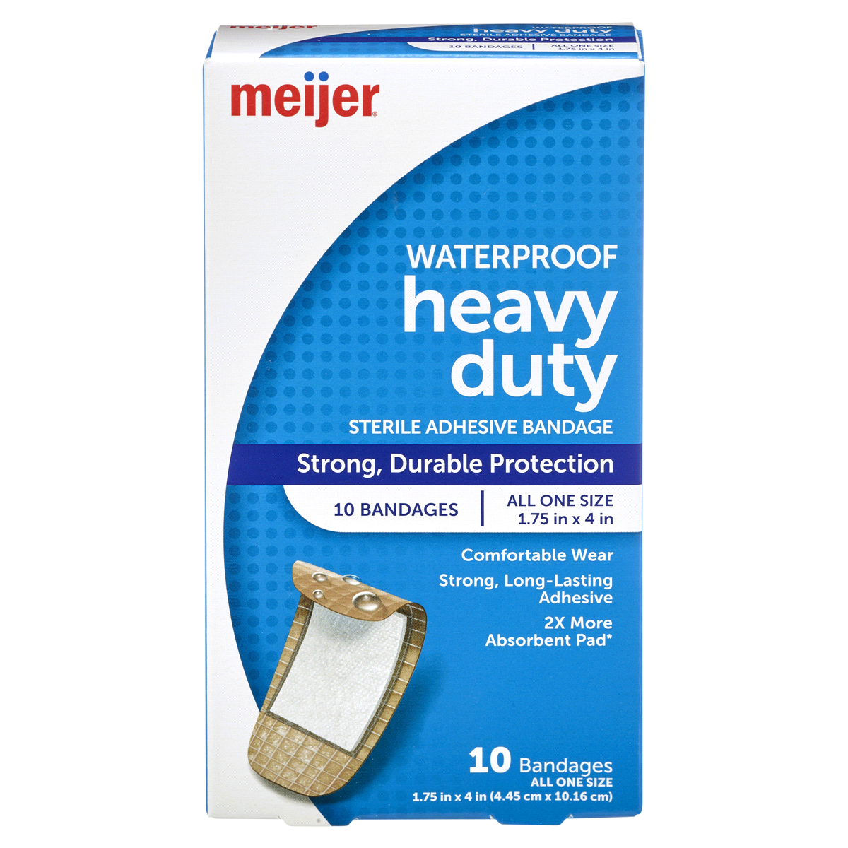 slide 1 of 5, Meijer Waterproof Sturdy Strips, XL, 8 ct