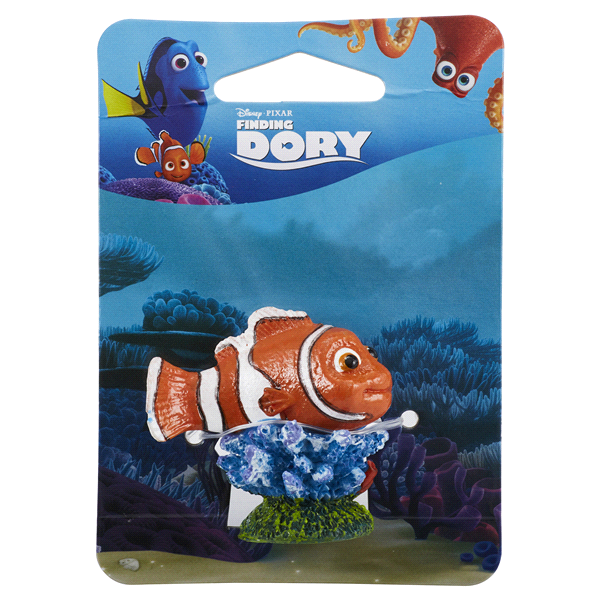 slide 1 of 1, Disney Pixar Finding Dory Aquatic Dcor, Nemo on Coral, Mini Size